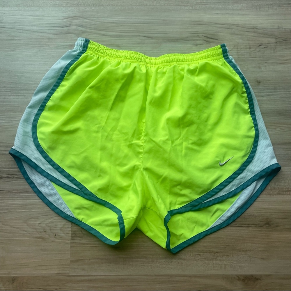 Neon Yellow Nike Athletic Shorts